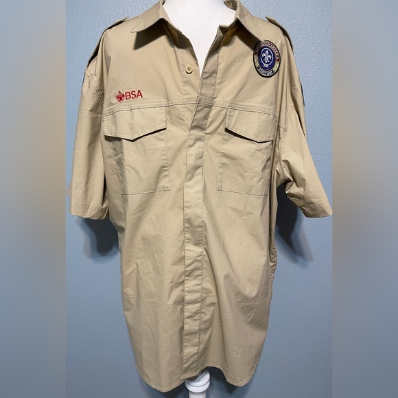 boy scouts of america Other - Boy Scouts of America BSA Men's Shirt 2-XLarge XXL Sewn Patches Austin Gorpcore